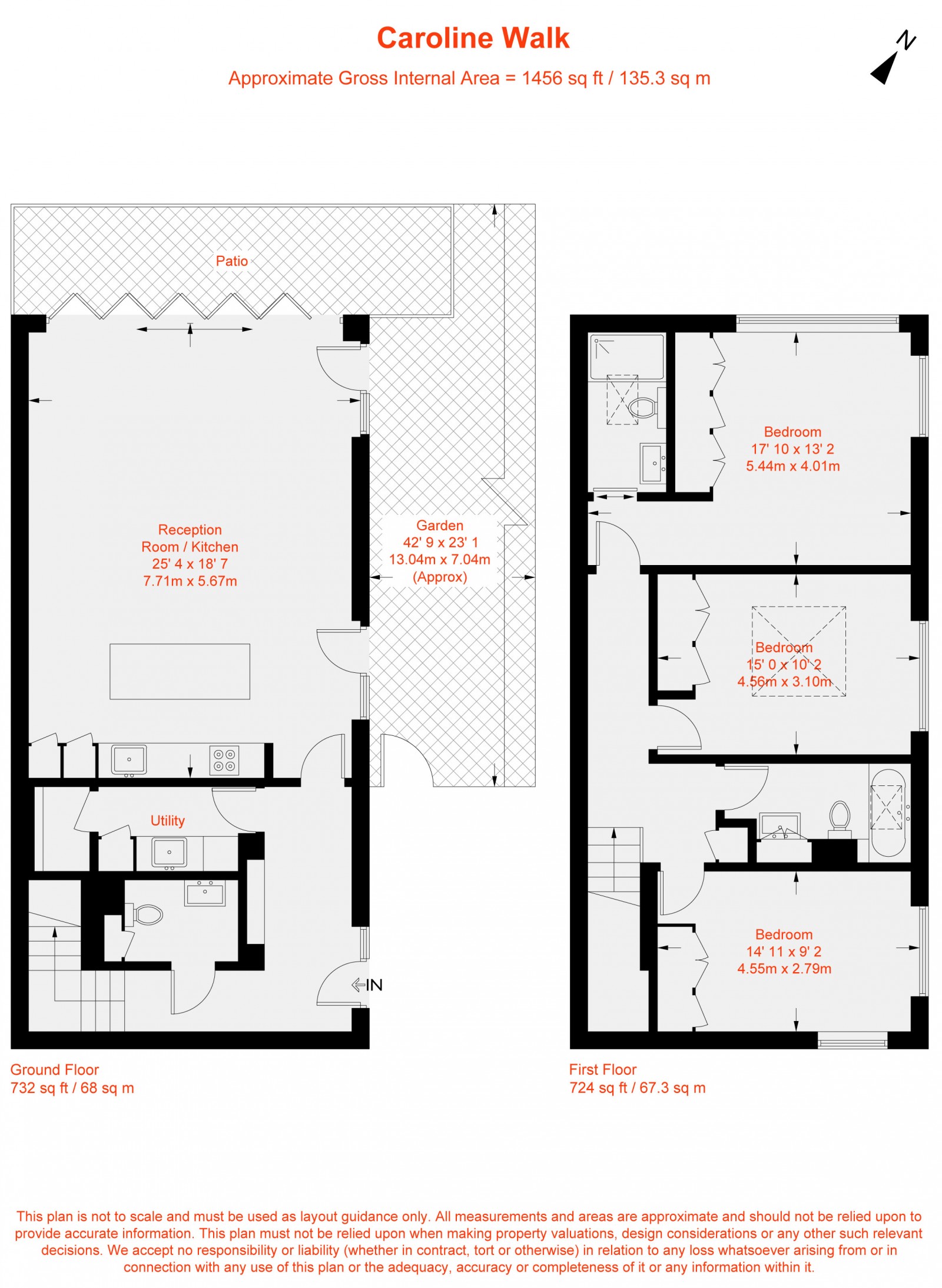 Floorplan for Caroline Walk, London, W6