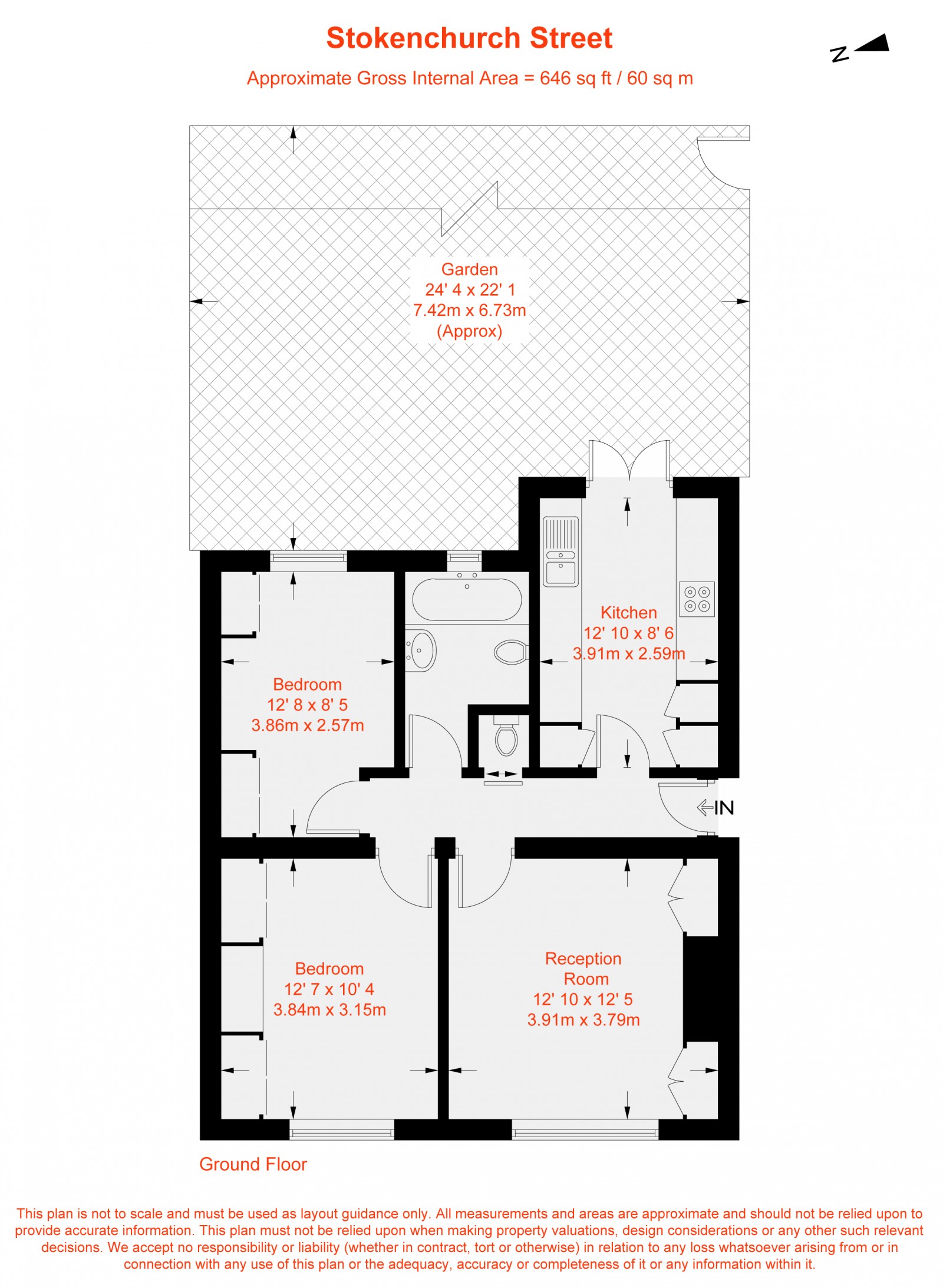 Floorplan for Stokenchurch Street, London, SW6