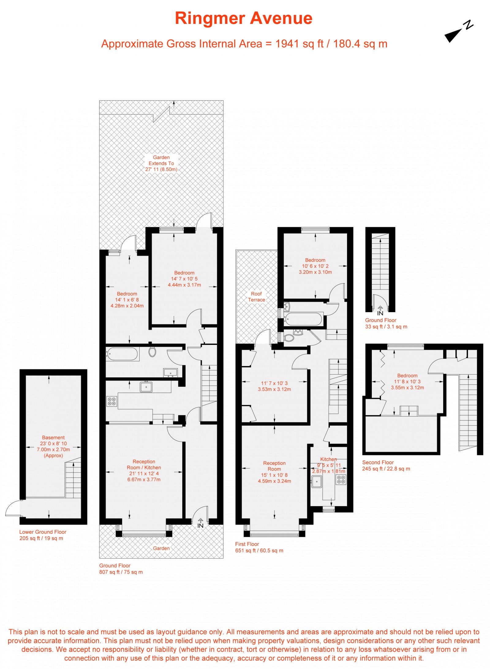 Floorplan for Ringmer Avenue, London, SW6