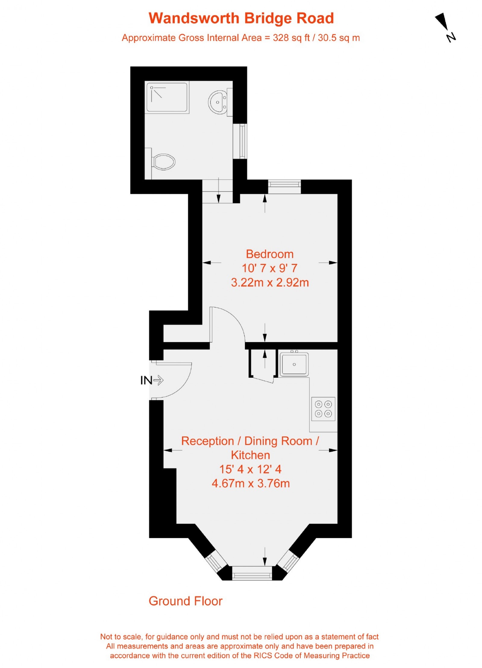 Floorplan for Wandsworth Bridge Road, Fulham, SW6