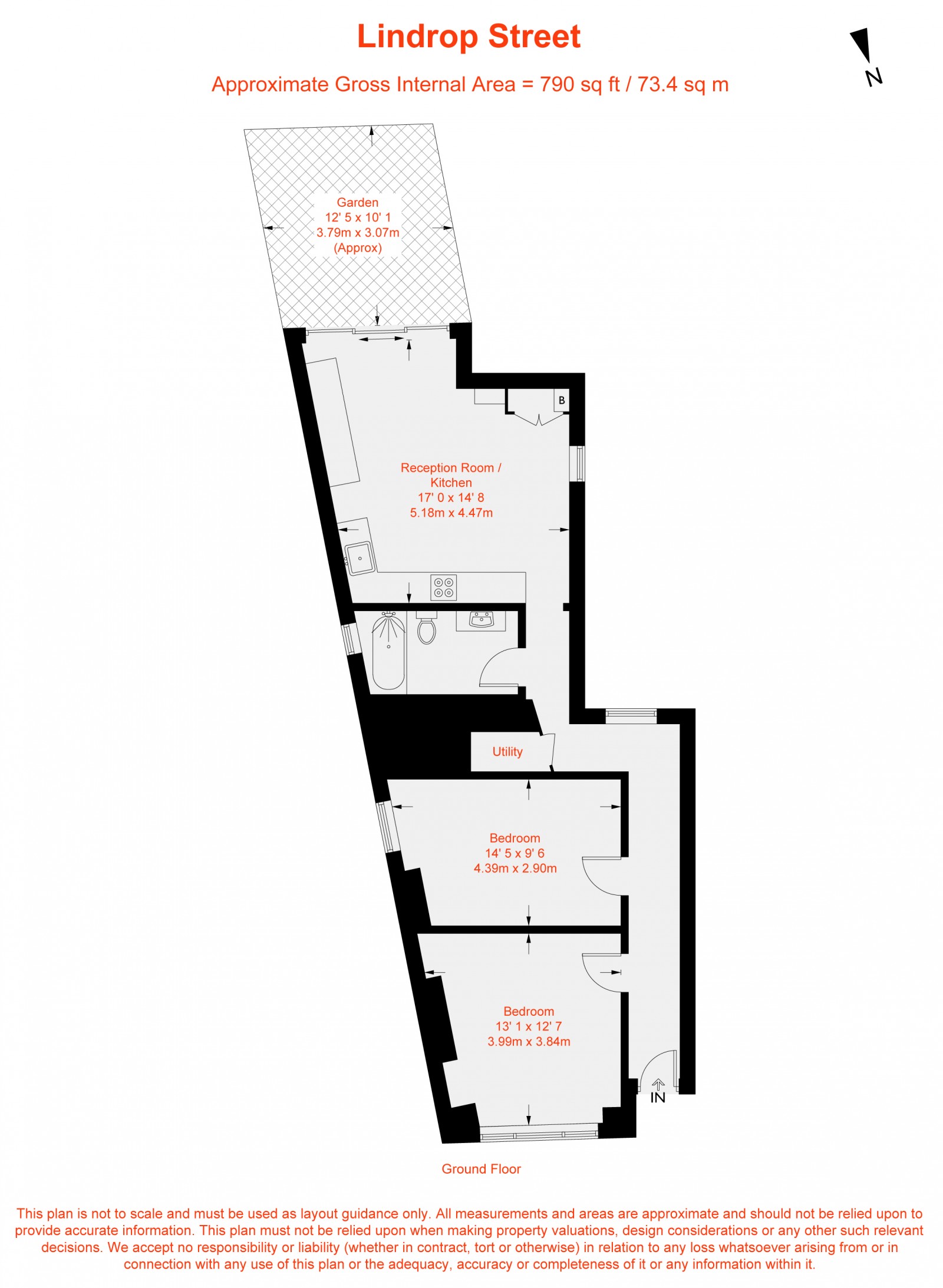 Floorplan for Lindrop Street, Fulham, SW6