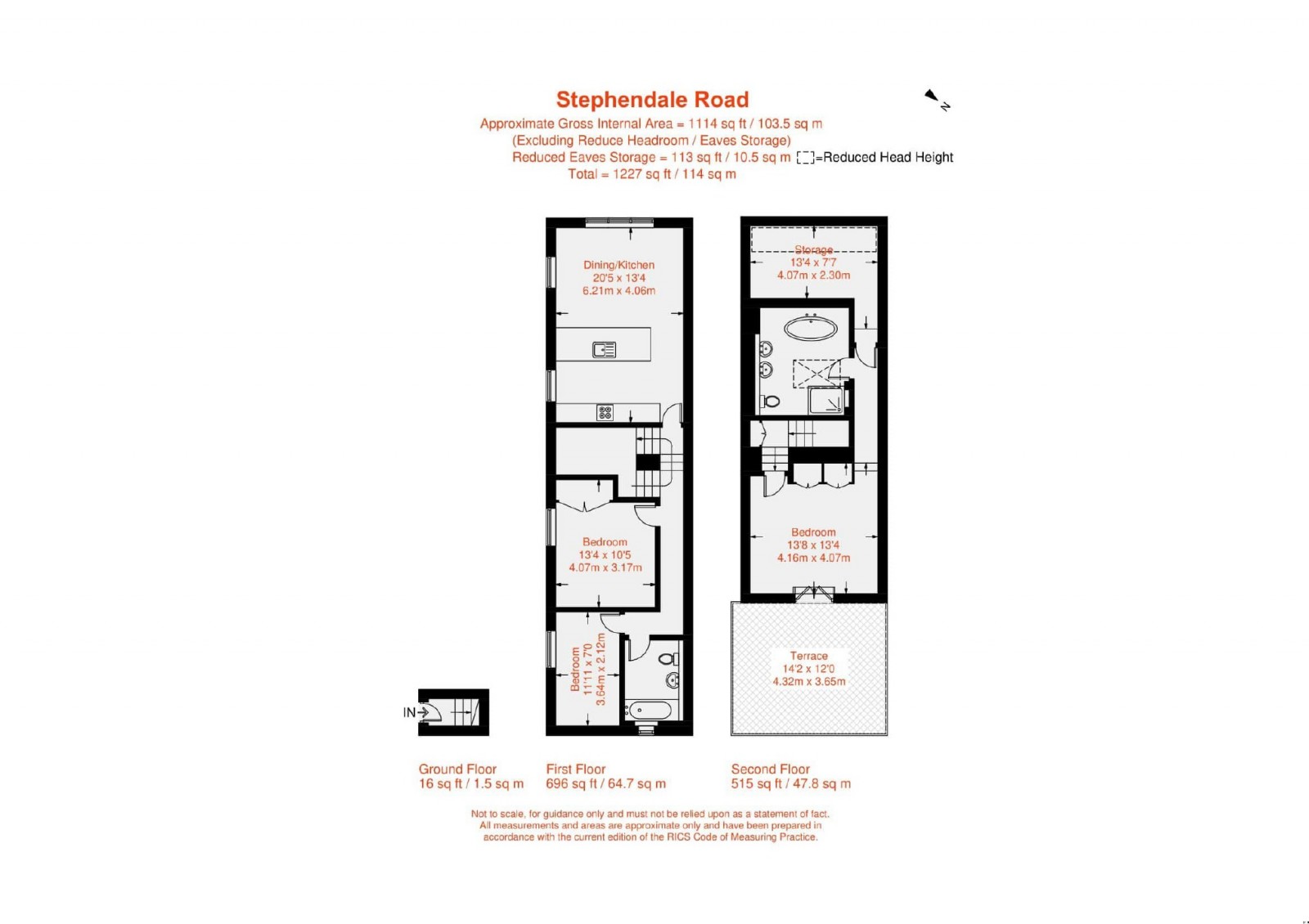 Floorplan for Stephendale Road, Fulham, SW6