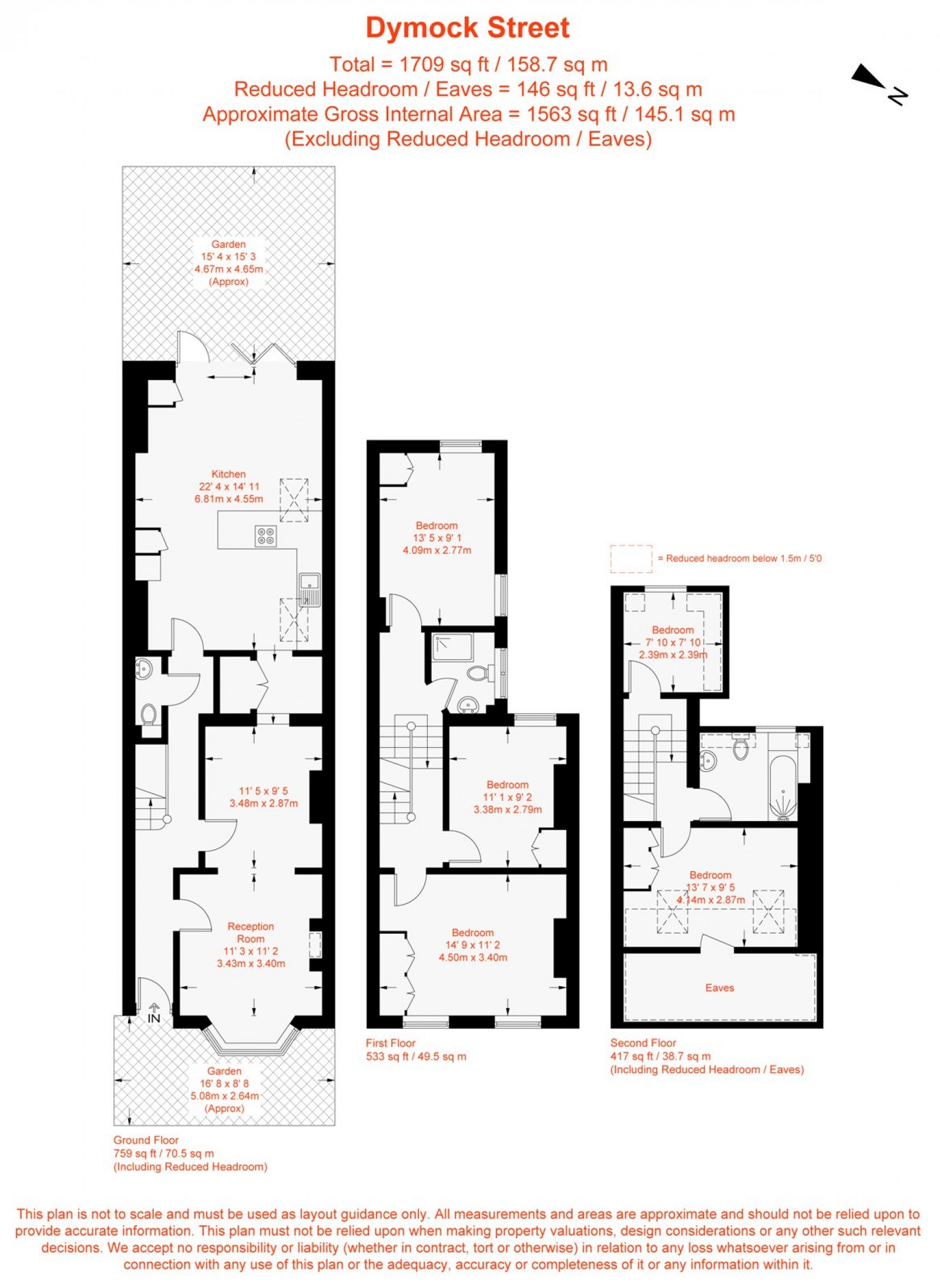 Floorplan for Dymock Street, London, SW6