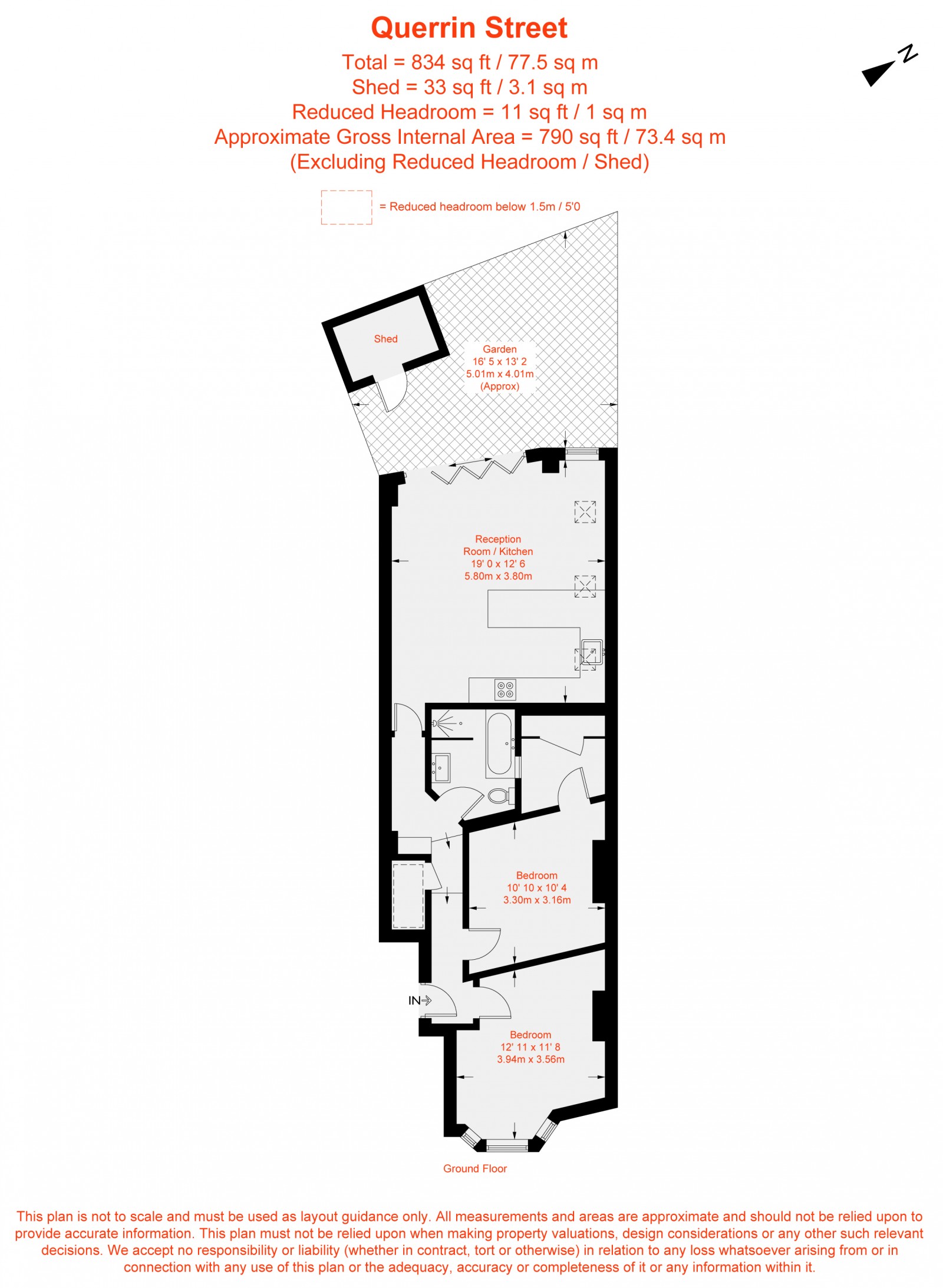 Floorplan for Querrin Street, London, SW6