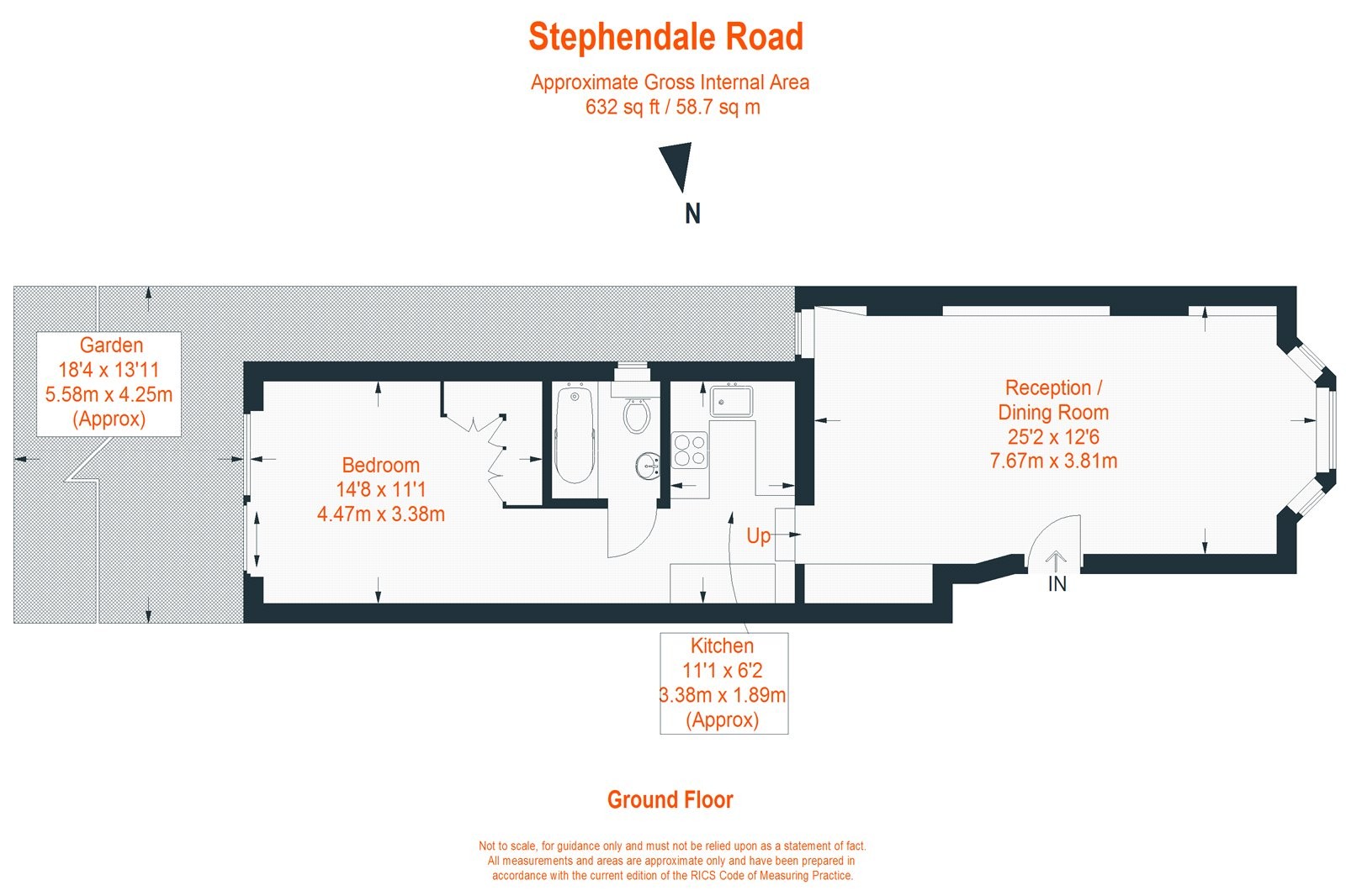 Floorplan for Stephendale Road, Fulham, SW6