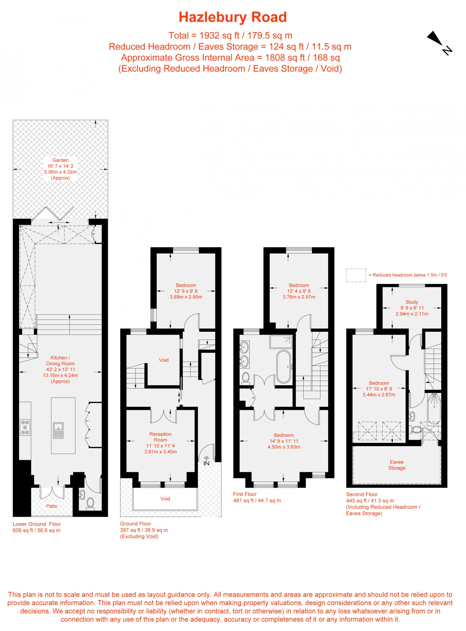 Floorplan for Hazlebury Road, London, SW6