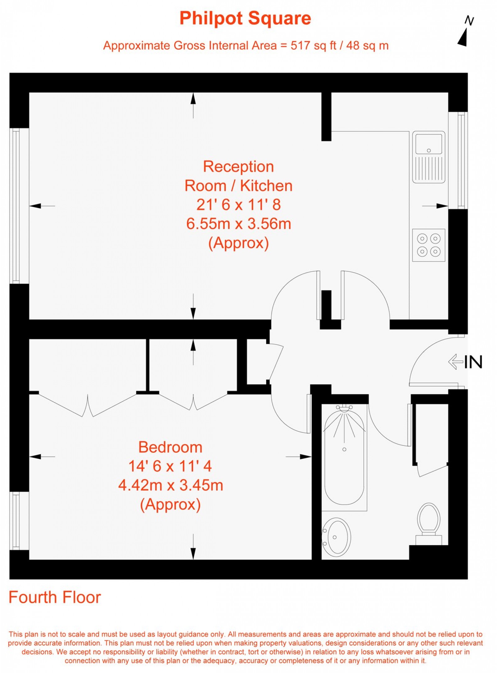 Floorplan for Philpot Square, London, SW6