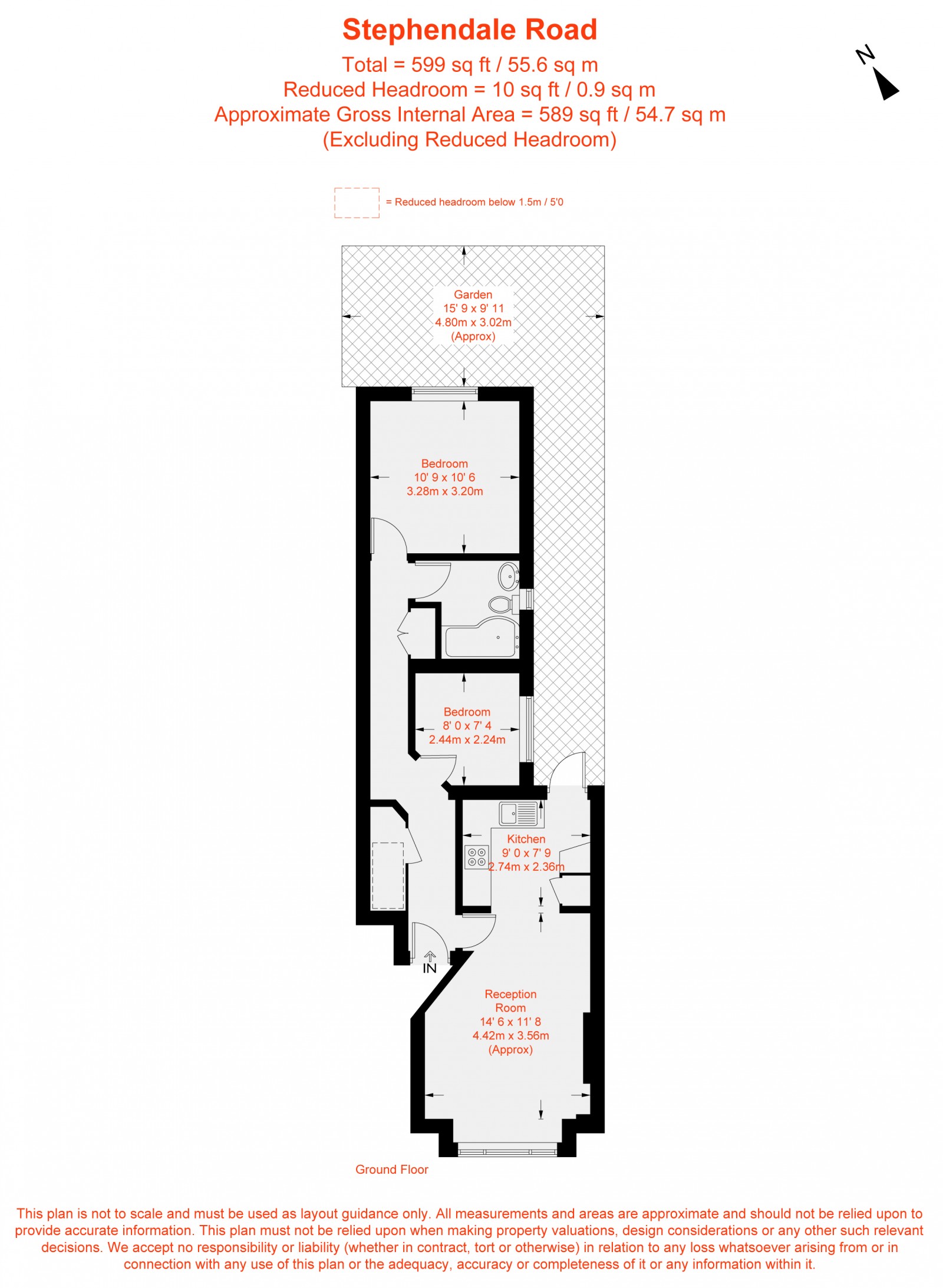 Floorplan for Stephendale Road, London, SW6