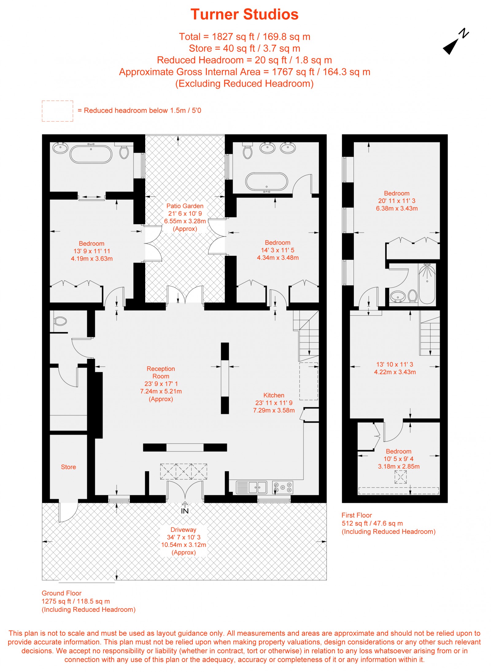 Floorplan for Lettice Street, London, SW6