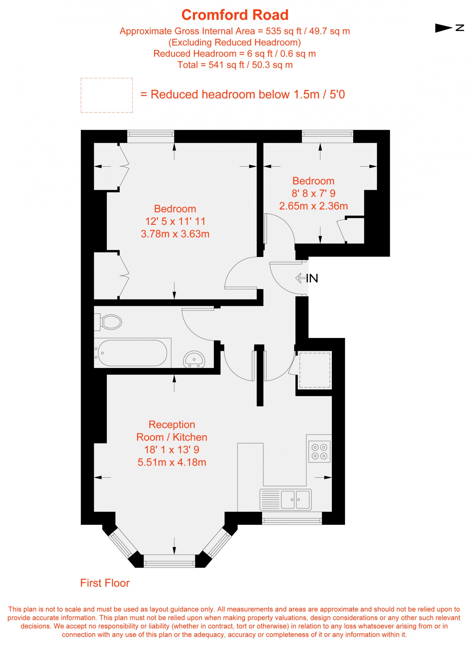 Floorplan for Cromford Road, London, SW18