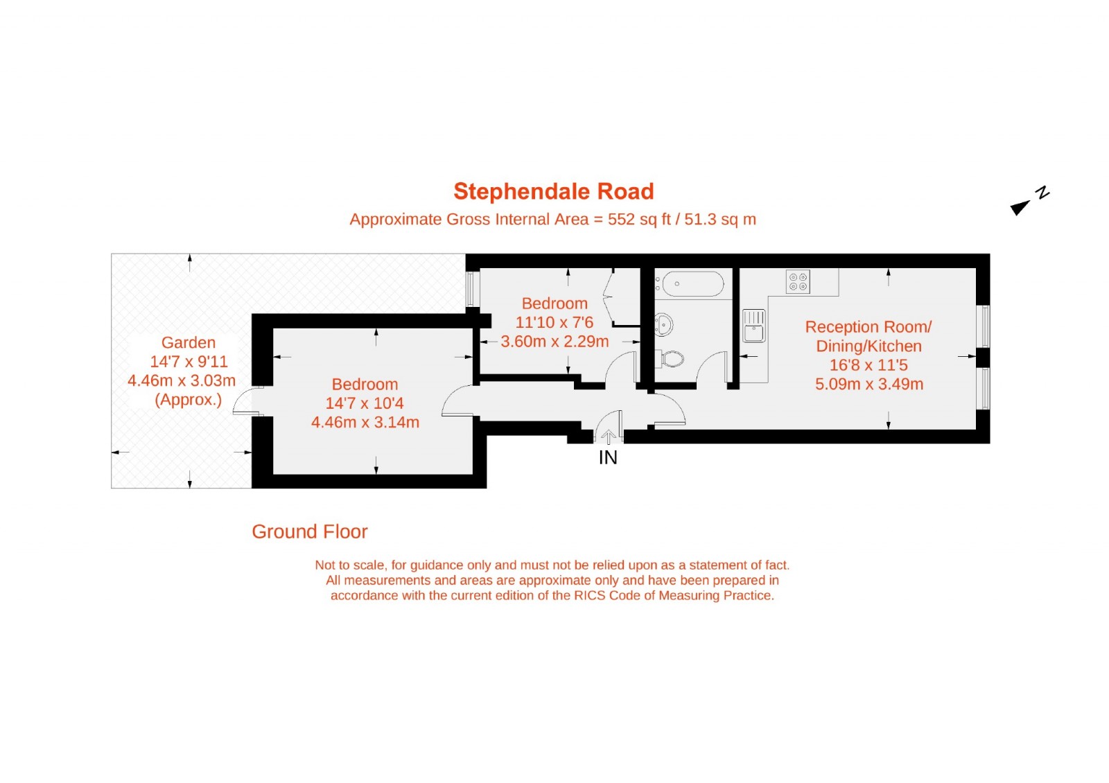 Floorplan for Stephendale Road, Fulham, SW6