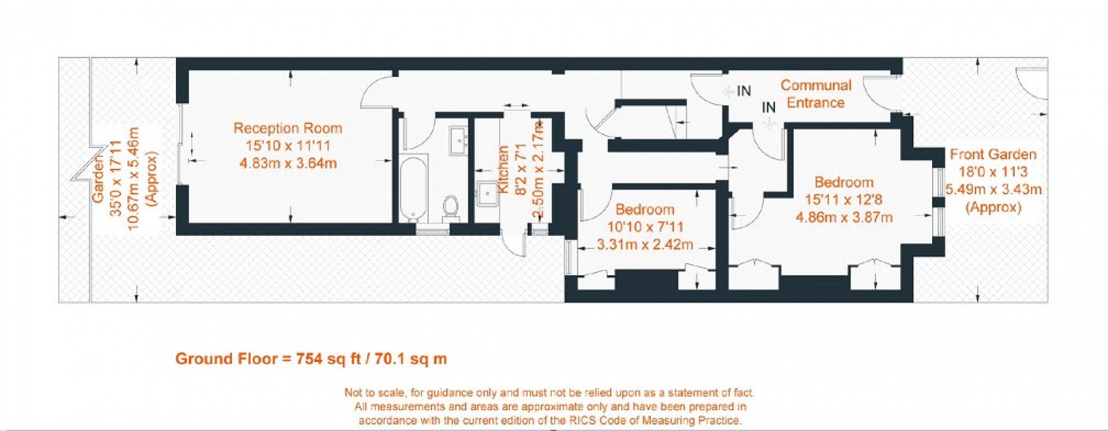 Floorplan for Ribblesdale Road, London, SW16