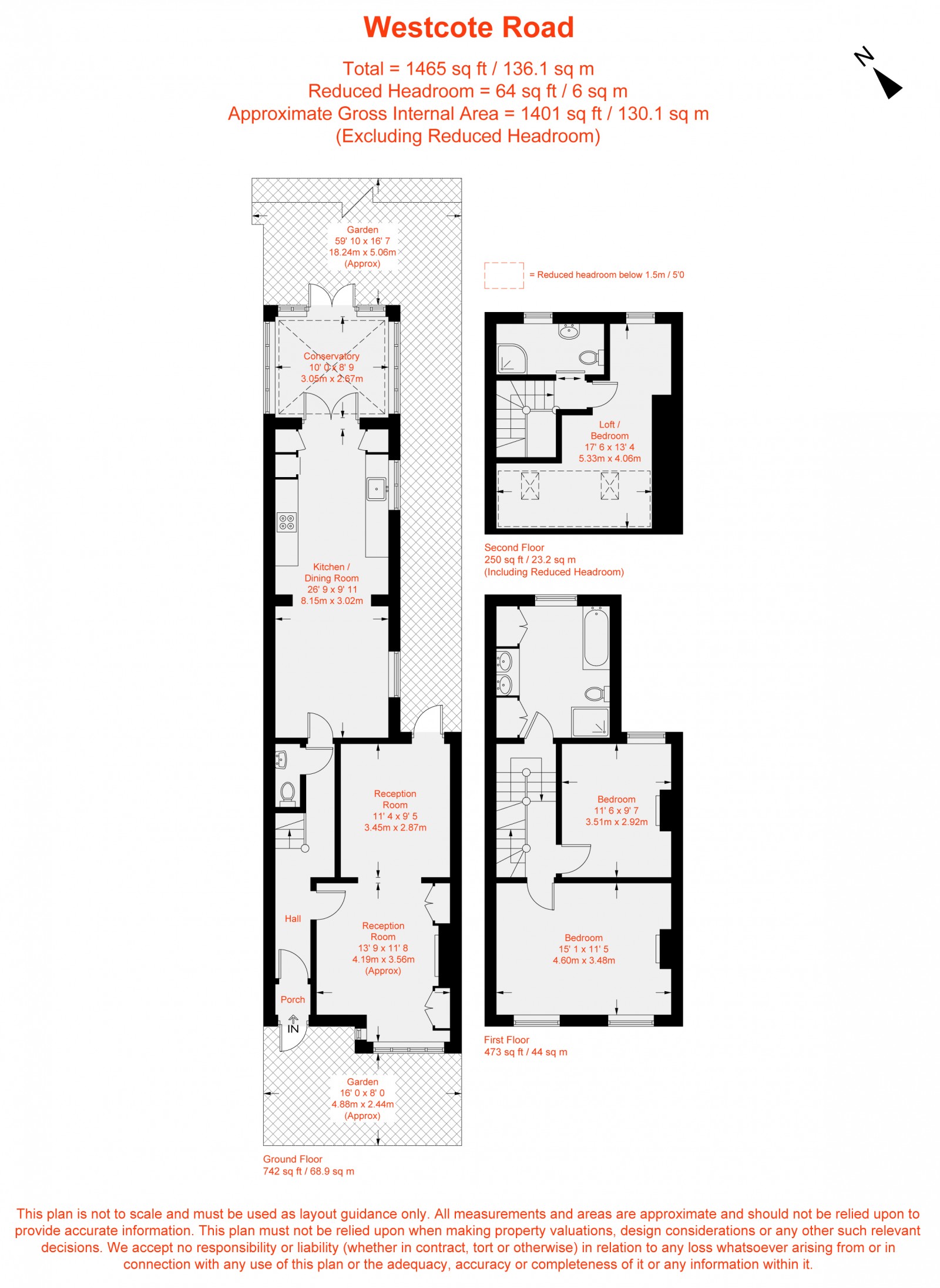 Floorplan for Westcote Road, Furzedown, SW16