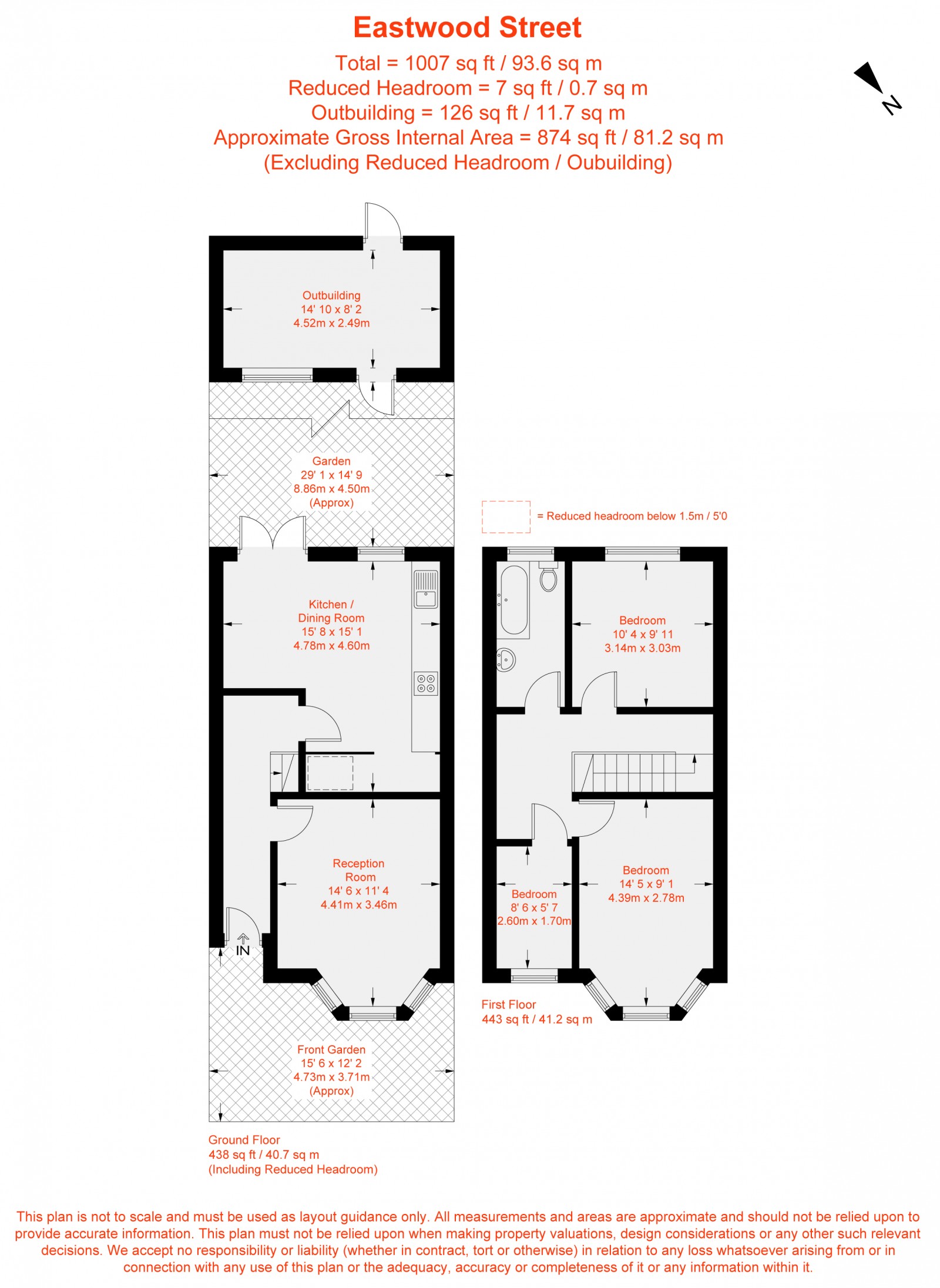 Floorplan for Eastwood Street, Furzedown, SW16