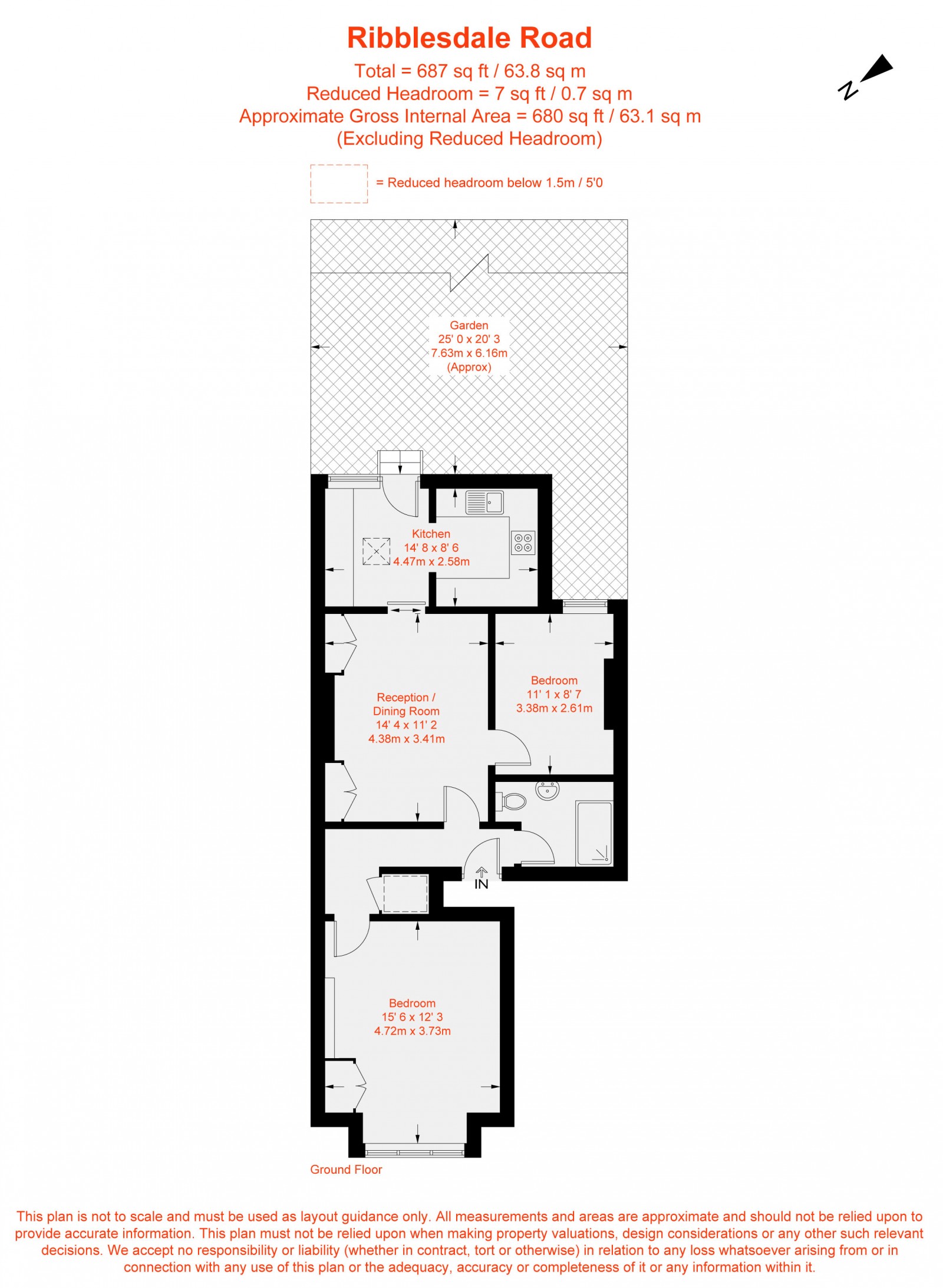 Floorplan for Ribblesdale Road, Furzedown, SW16