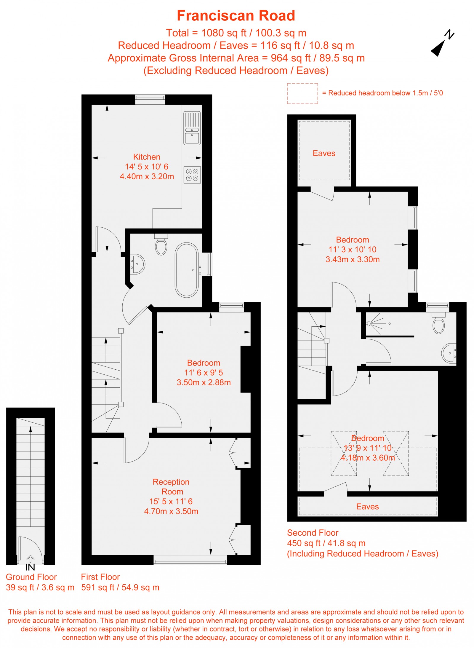 Floorplan for Franciscan Road, Tooting, SW17