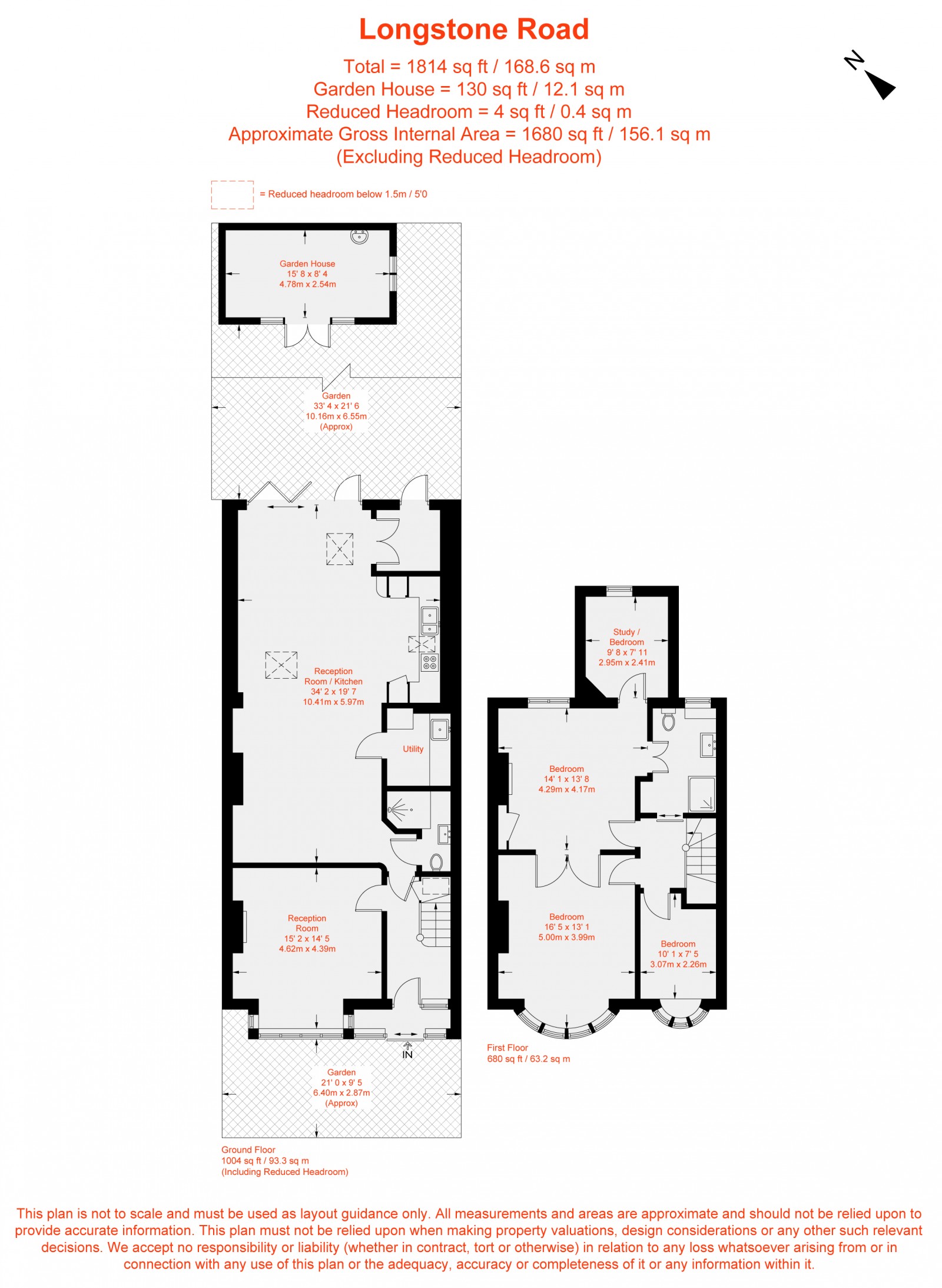 Floorplan for Longstone Road, Furzedown, SW17