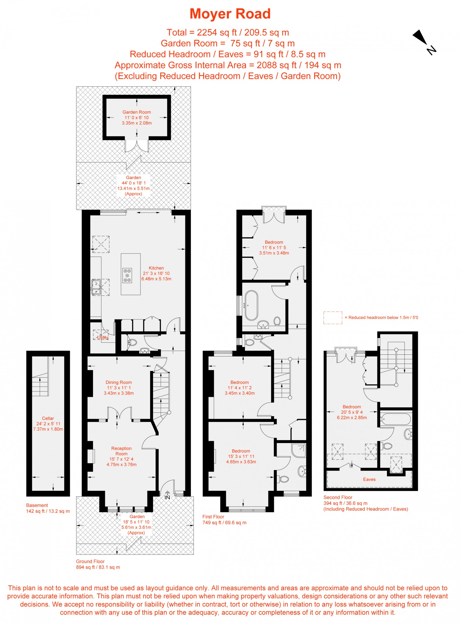 Floorplan for Moyser Road, Furzedown, SW16