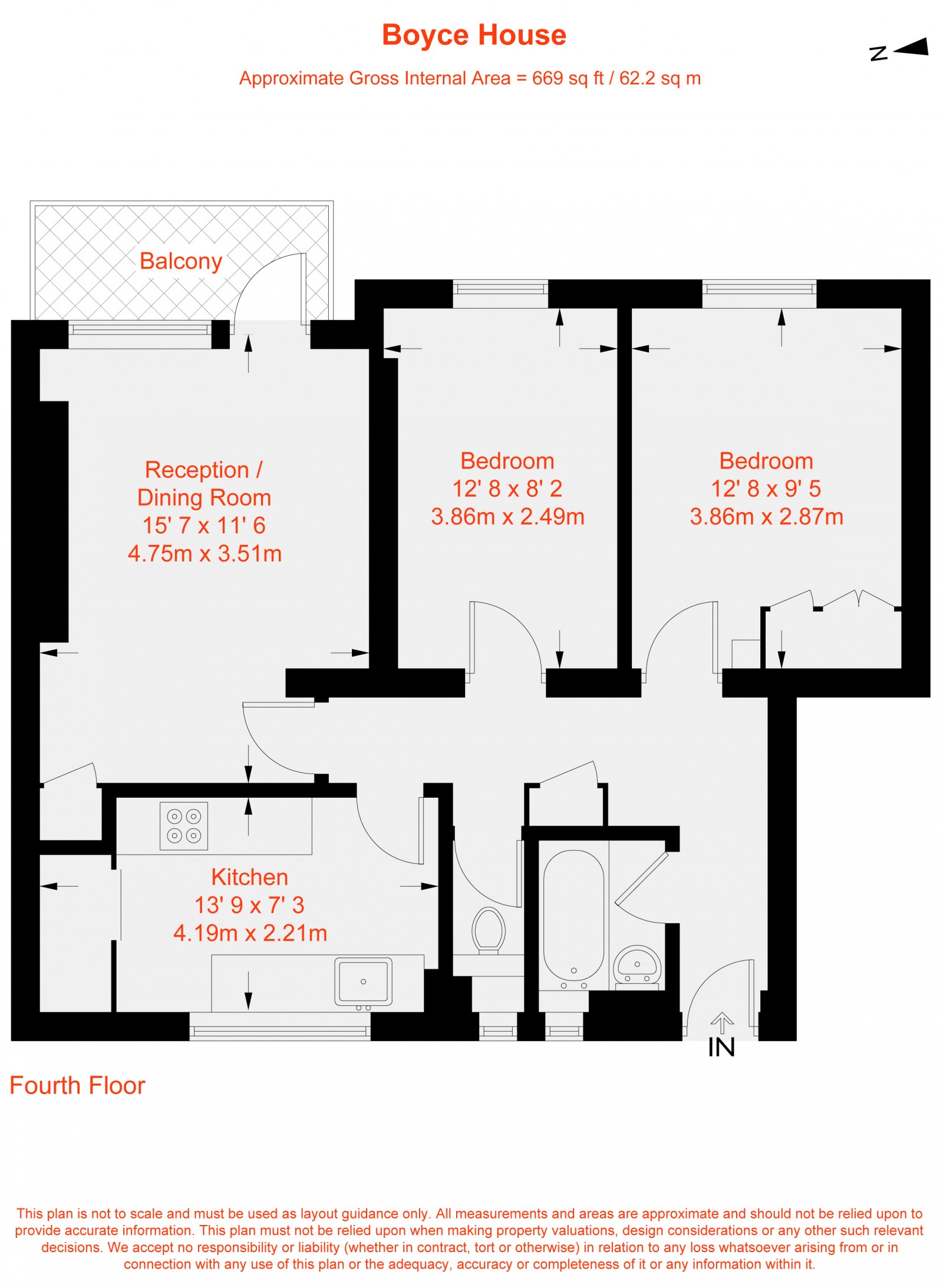 Floorplan for Aldrington Road, Furzedown, SW16