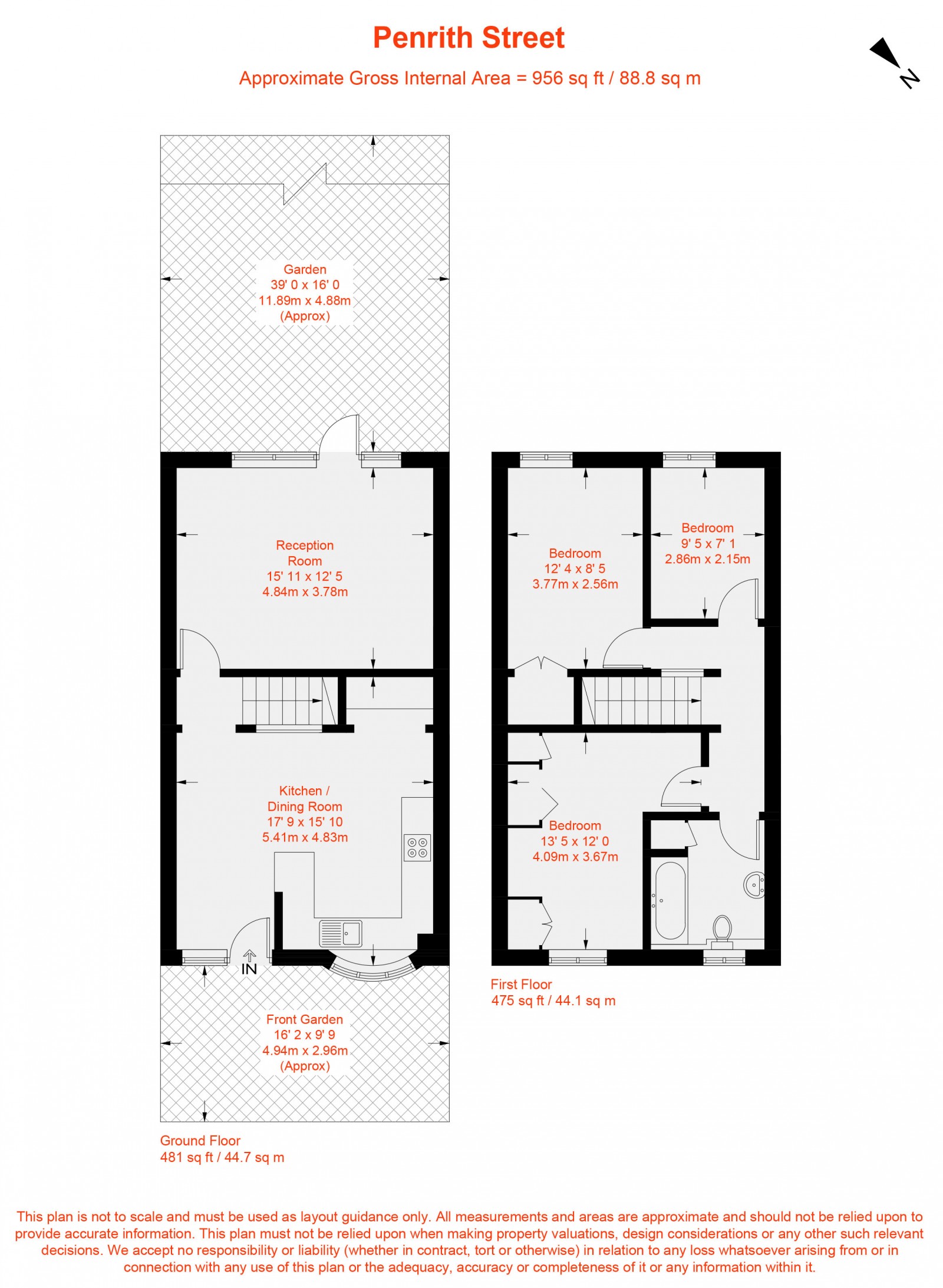 Floorplan for Penrith Street, Furzedown, SW16