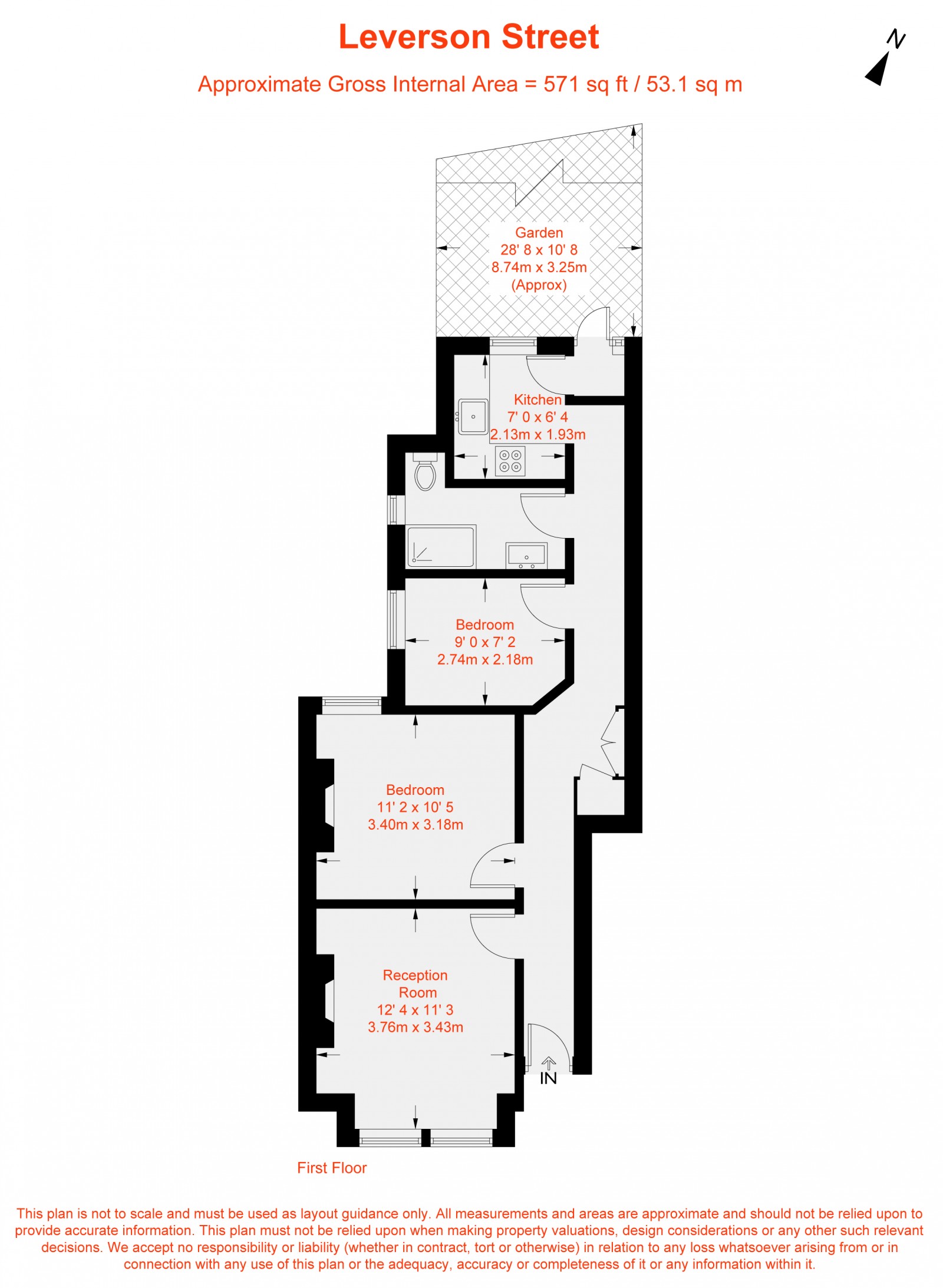 Floorplan for Leverson Street, Furzedown, SW16