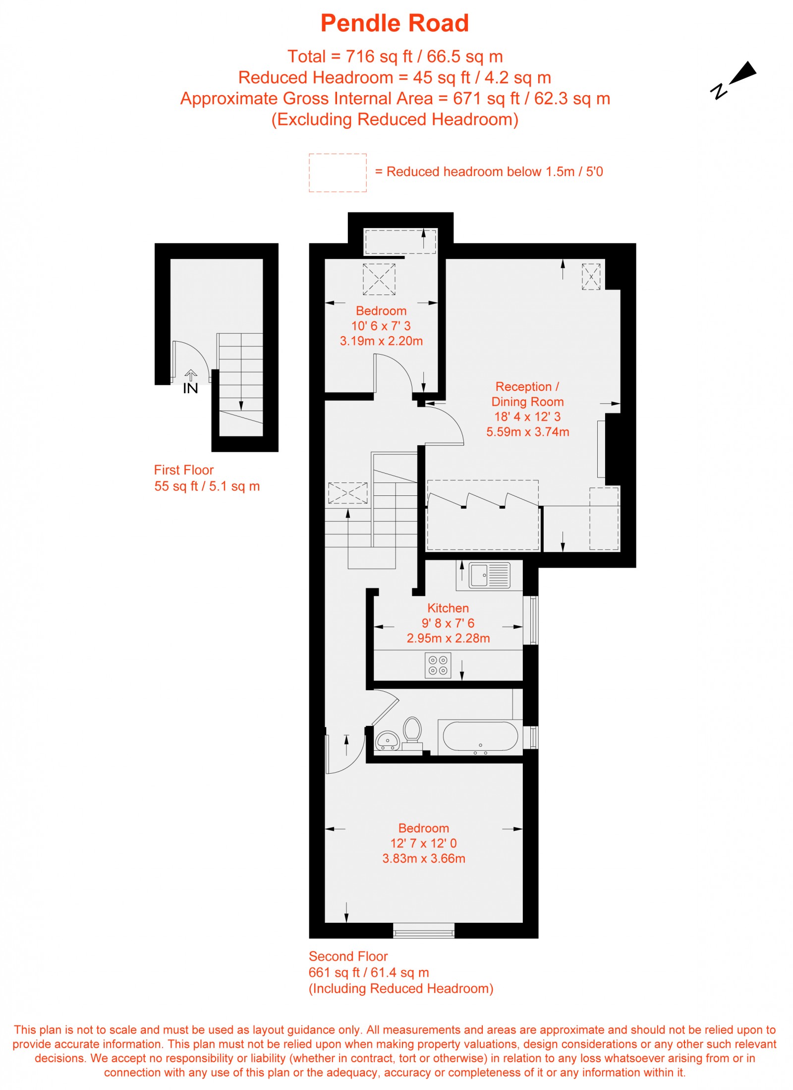 Floorplan for Pendle Road, Furzedown, SW16