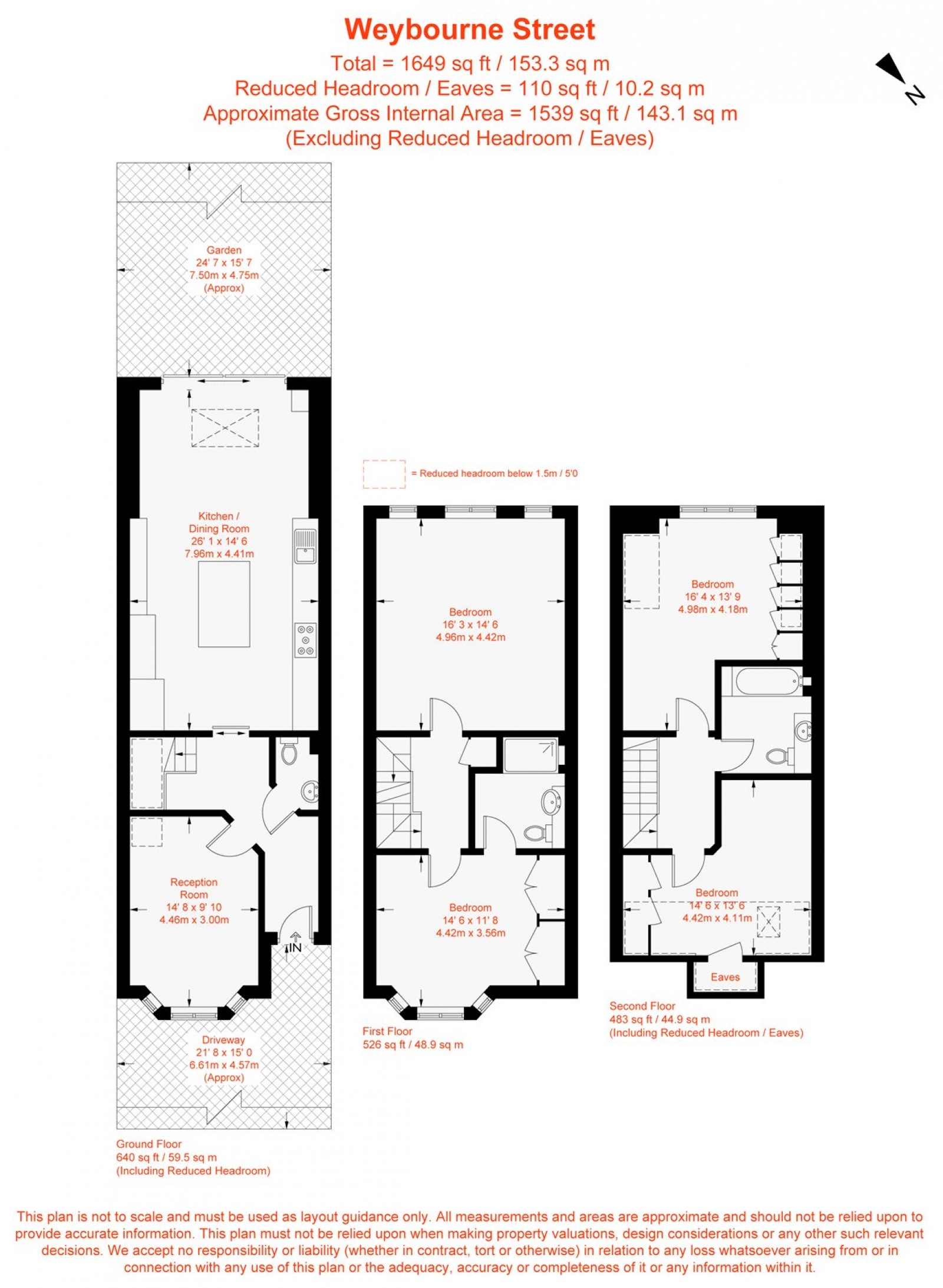 Floorplan for Weybourne Street, London, SW18