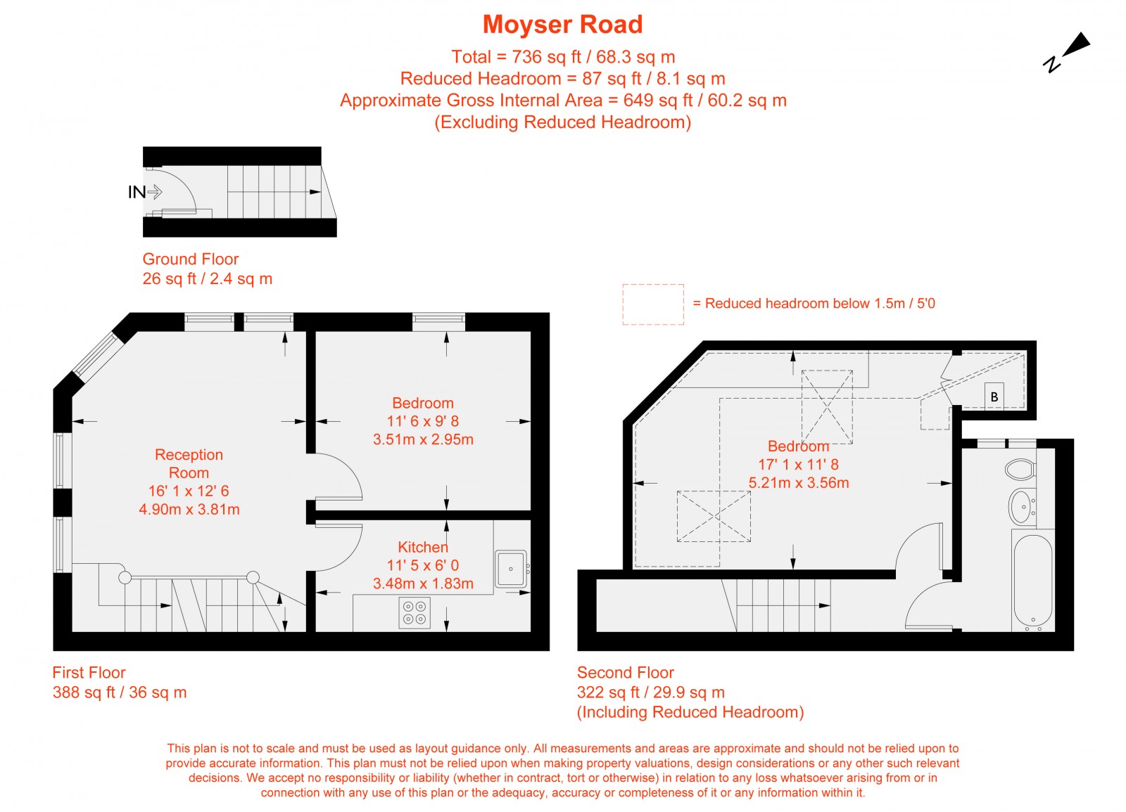 Floorplan for Moyser Road, Furzedown, SW16
