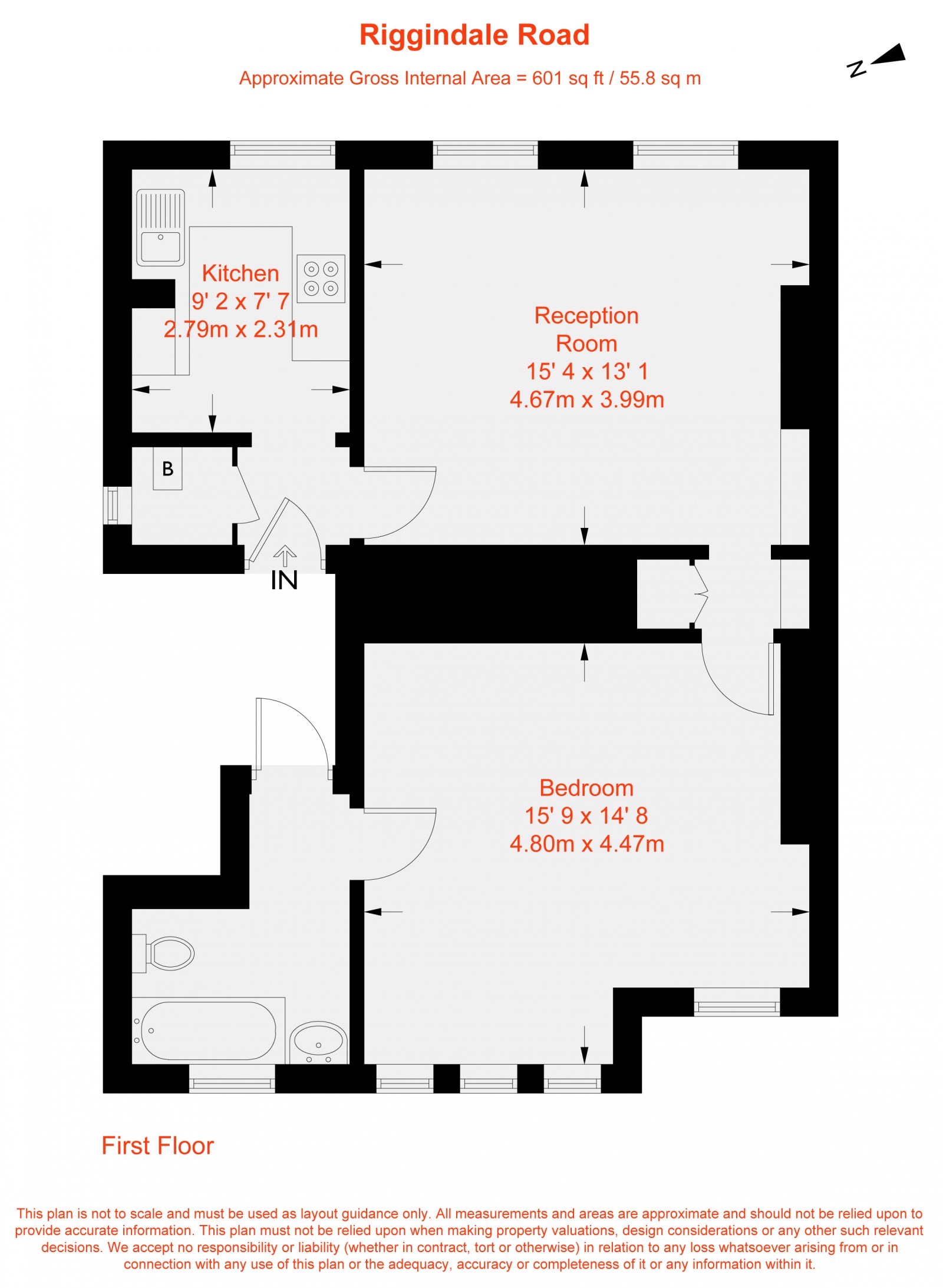 Floorplan for Riggindale Road, London, SW16