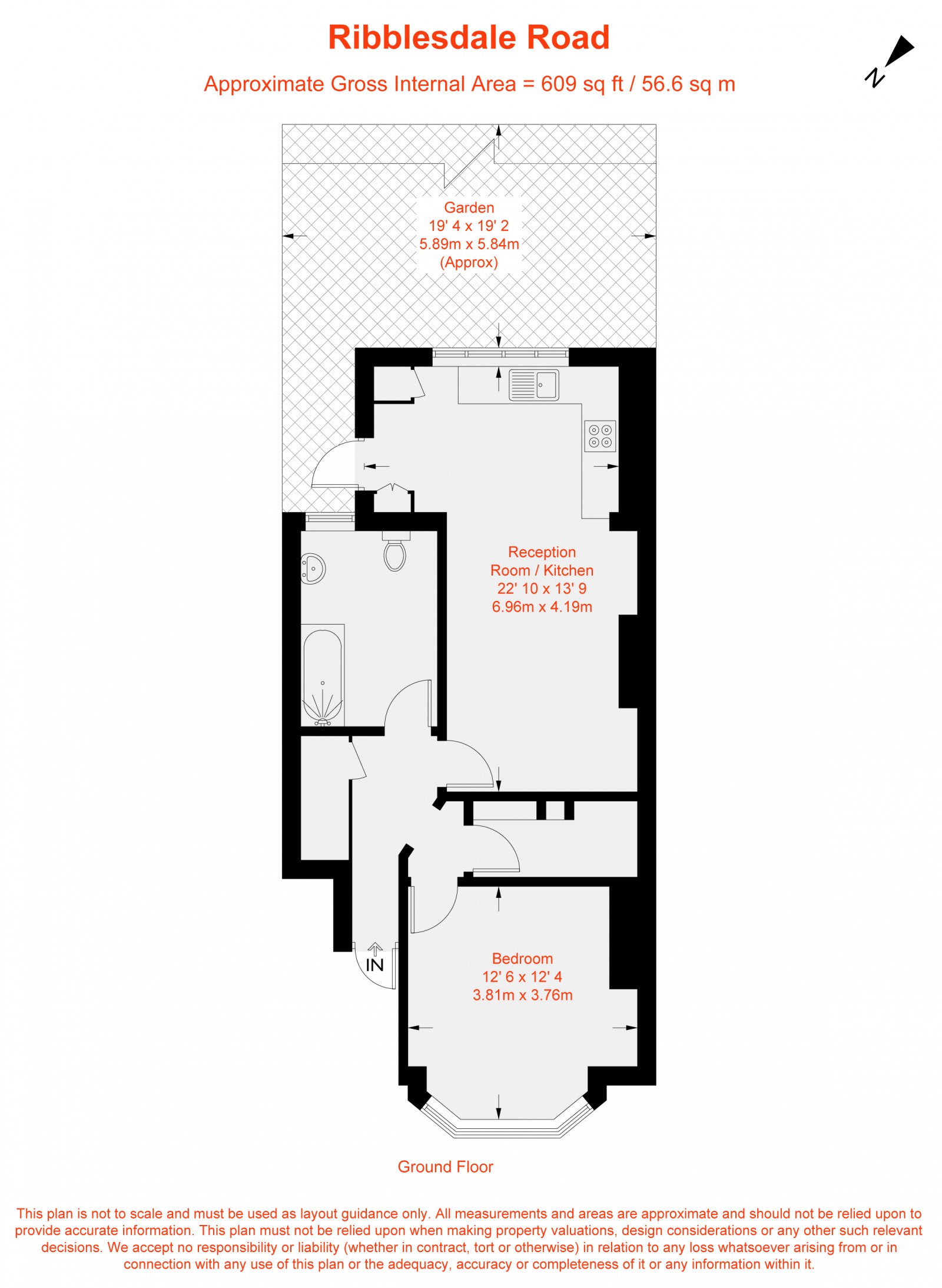 Floorplan for Ribblesdale Road, Furzedown, SW16