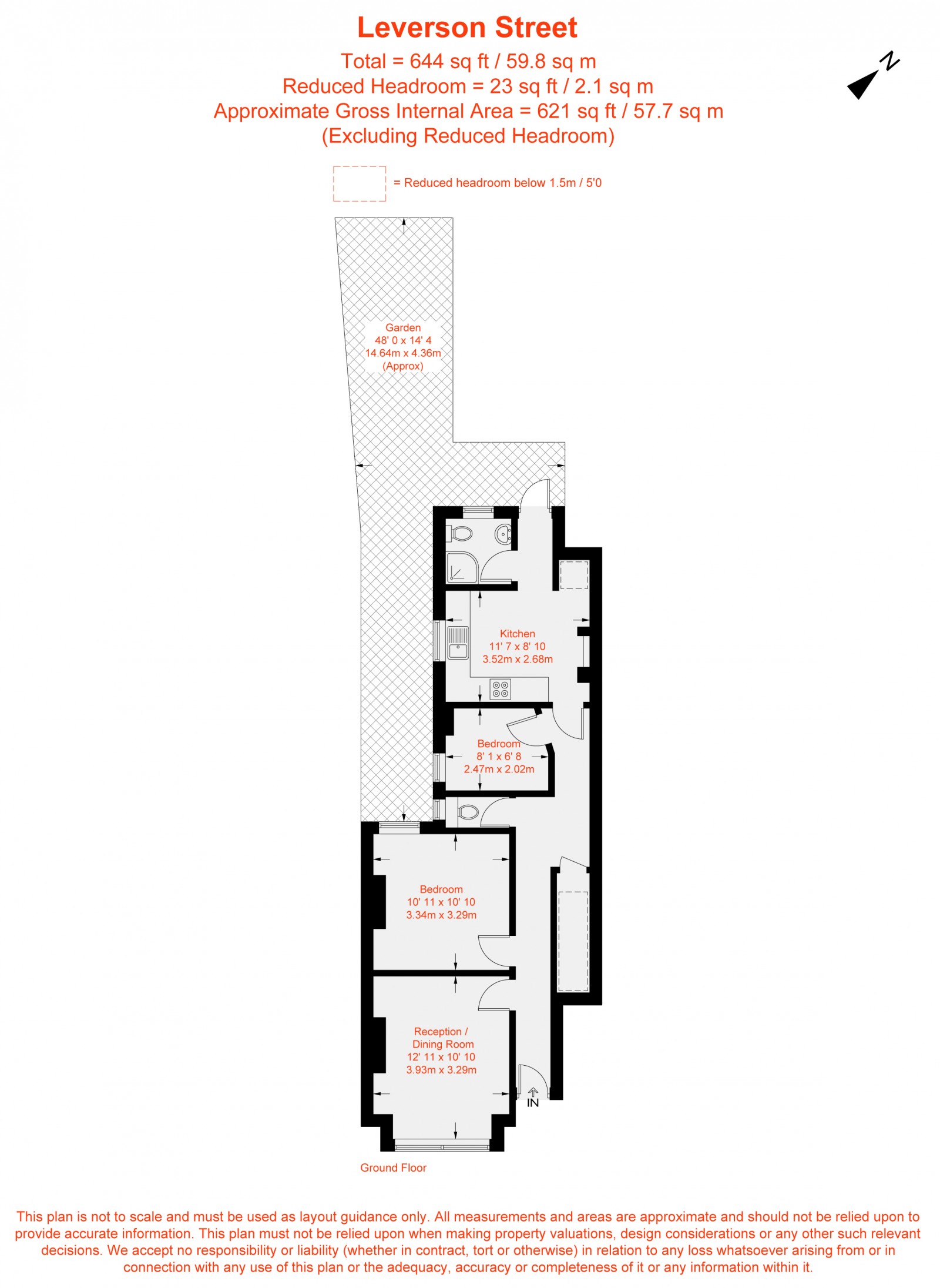 Floorplan for Leverson Street, Furzedown, SW16