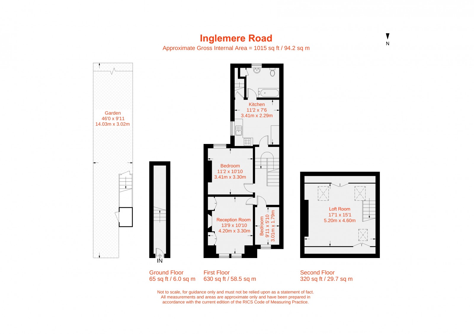 Floorplan for Inglemere Road, Mitcham, CR4