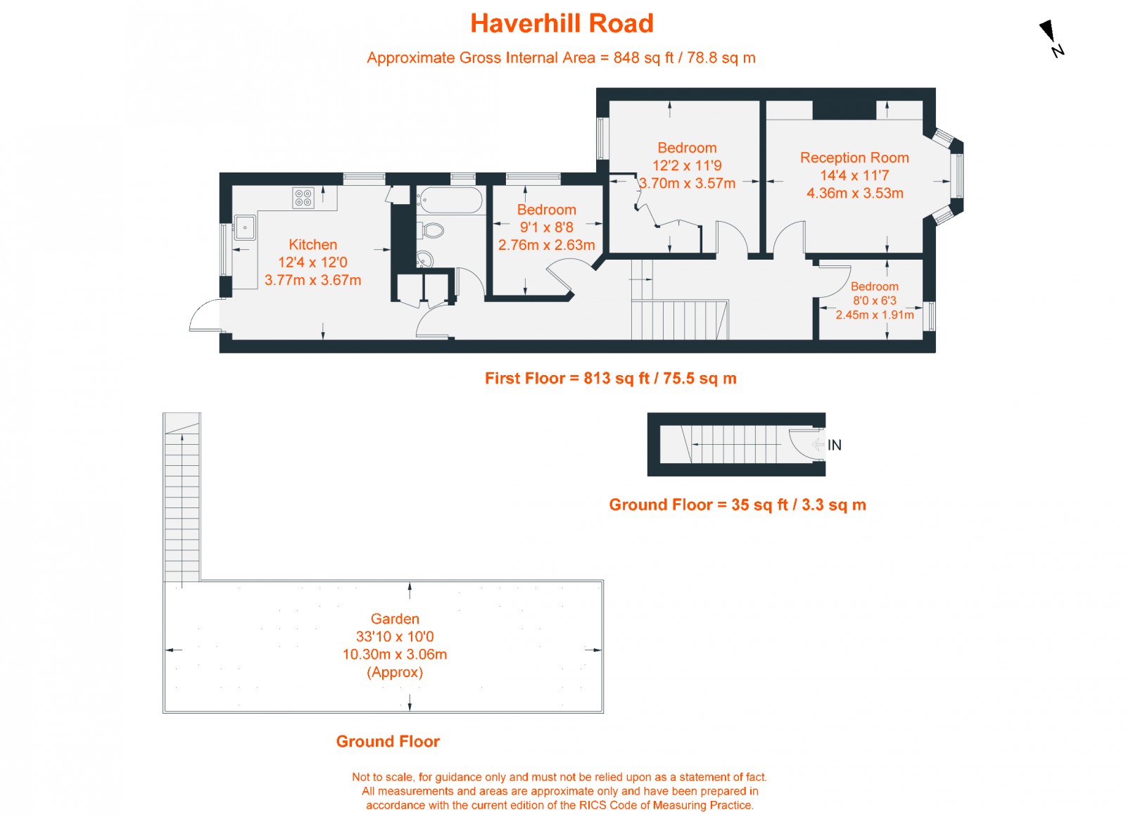 Floorplan for Haverhill Road, London, SW12