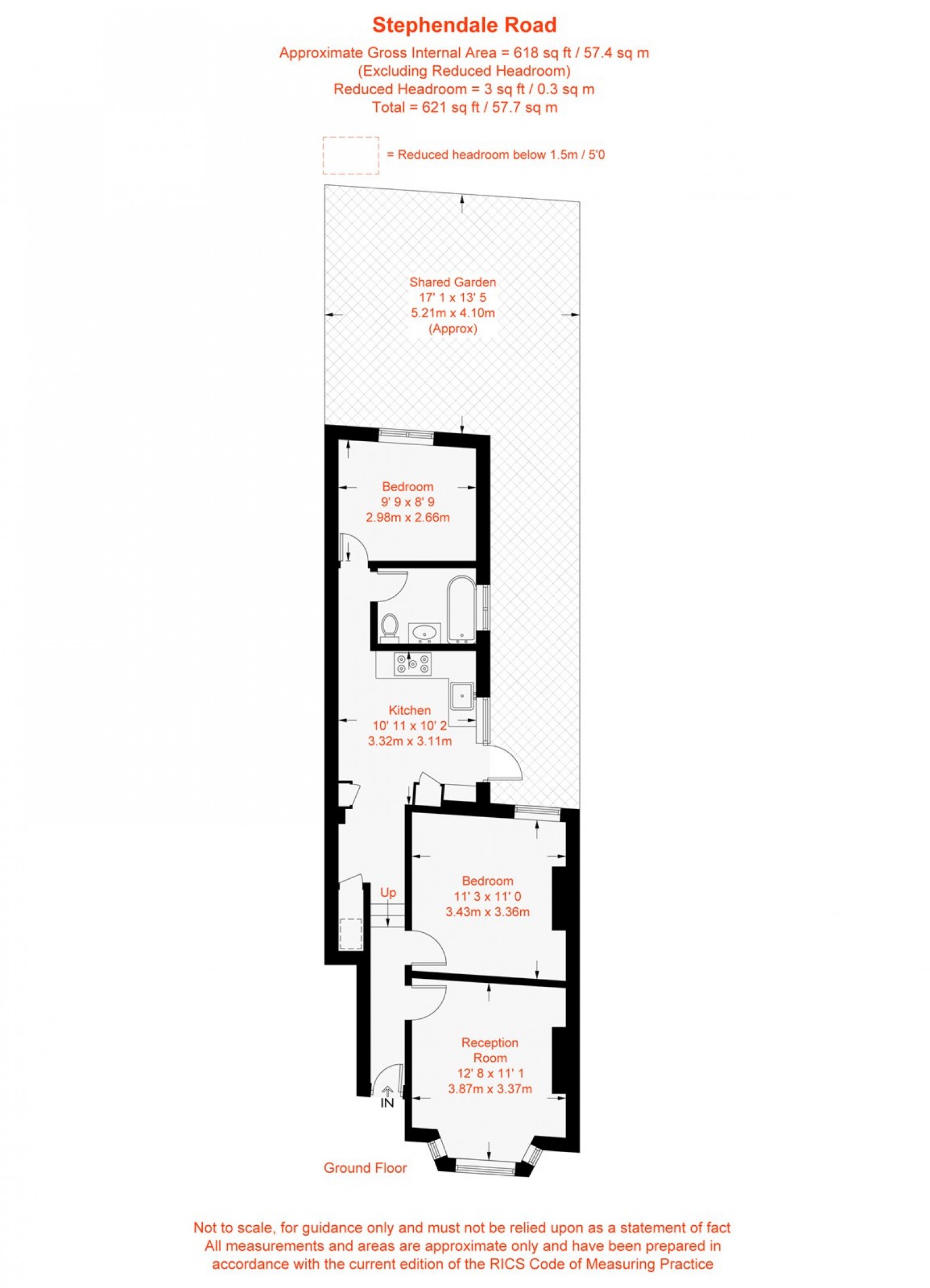 Floorplan for Stephendale Road, Fulham, SW6