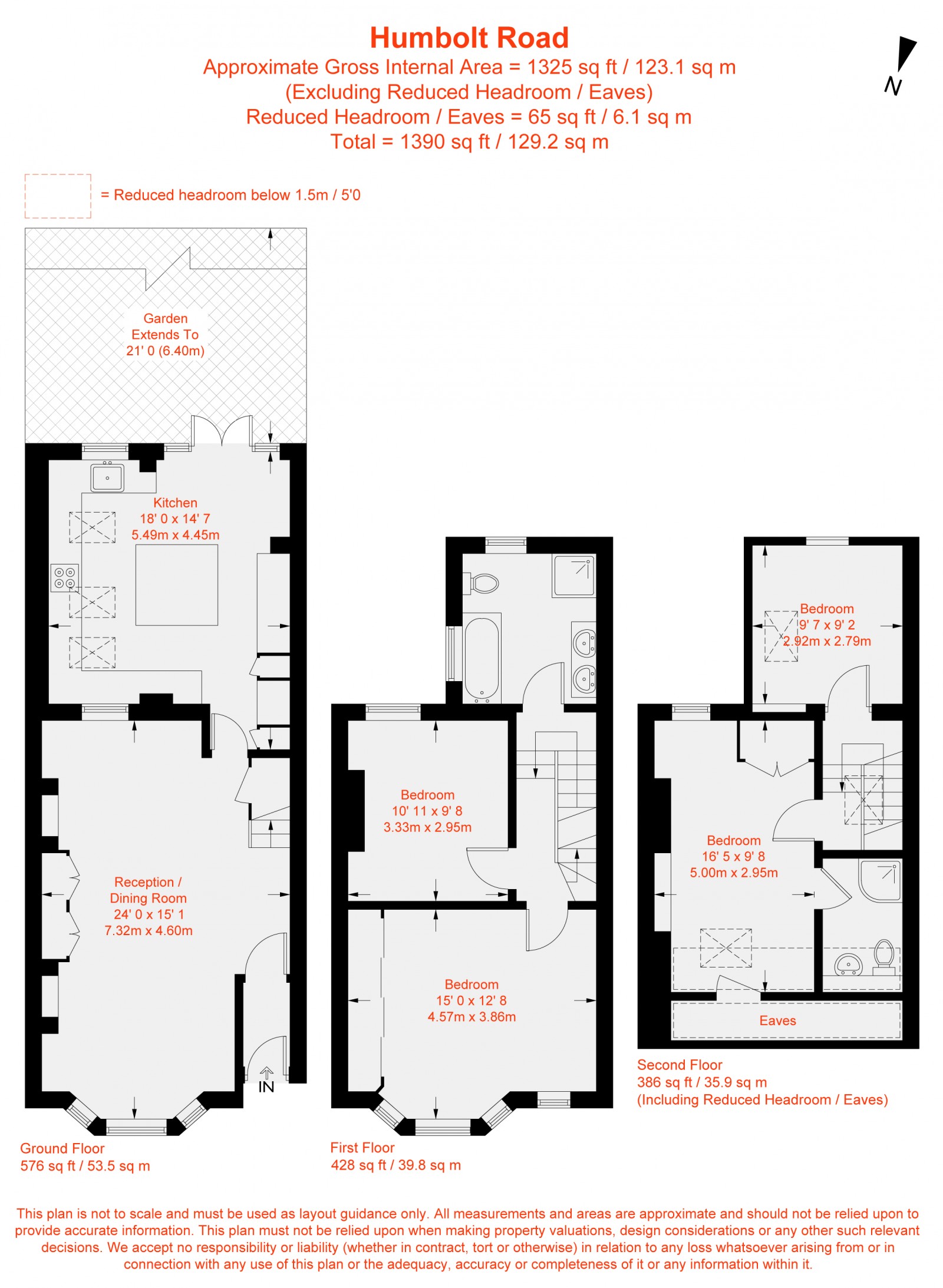 Floorplan for Humbolt Road, London, W6